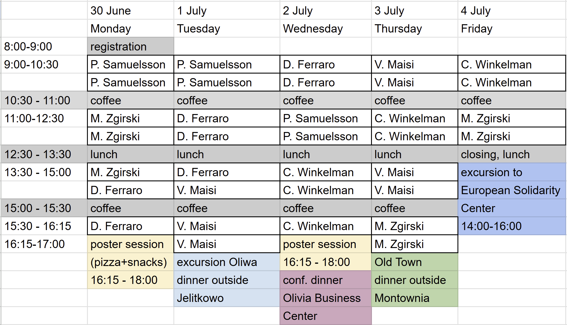 schedule PQC 2025 - check out the details below
