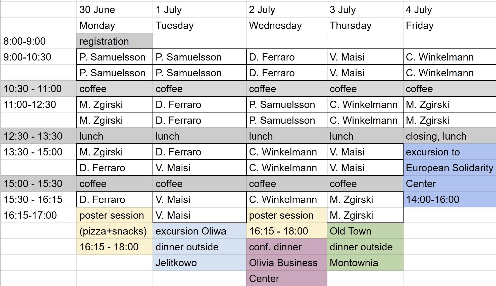 schedule PQC 2025 - check out the details below